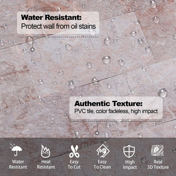 water resistant & authentic texture