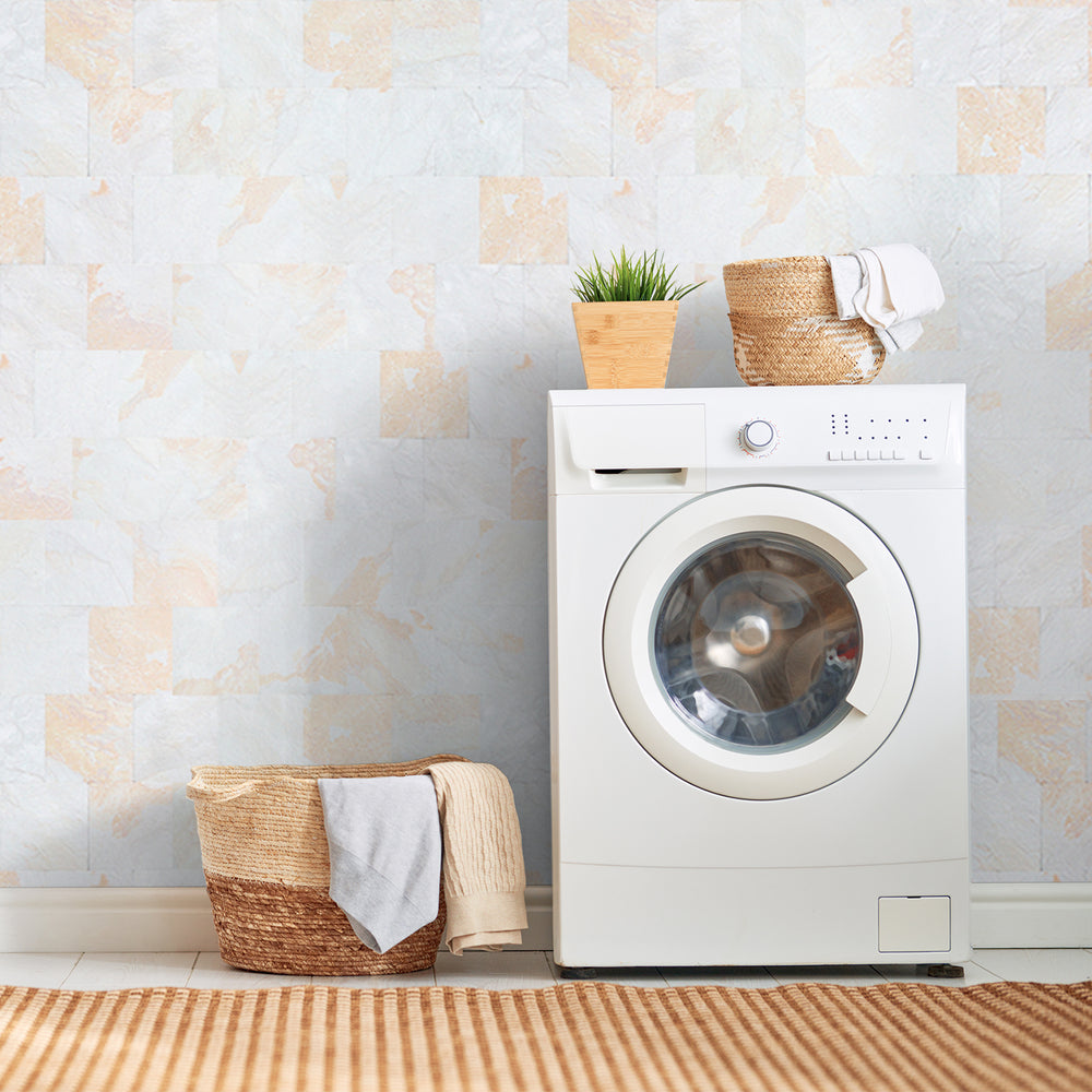peel and stick tile for laundry room