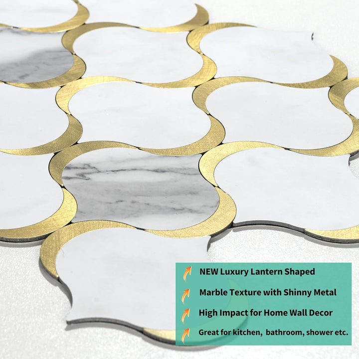 HD picture of shiny peel and stick tiles