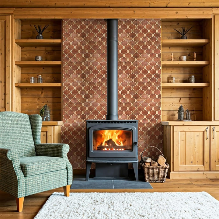 The effect after the fireplace installation