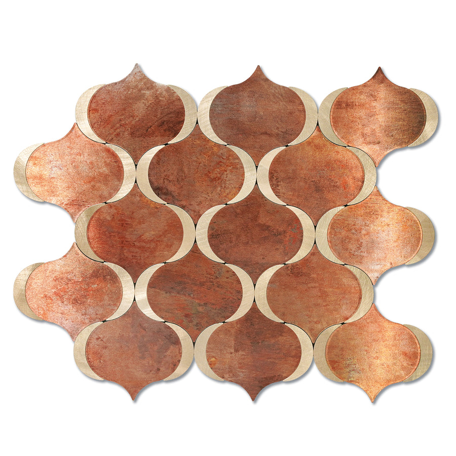 copper lantern peel and stick tile