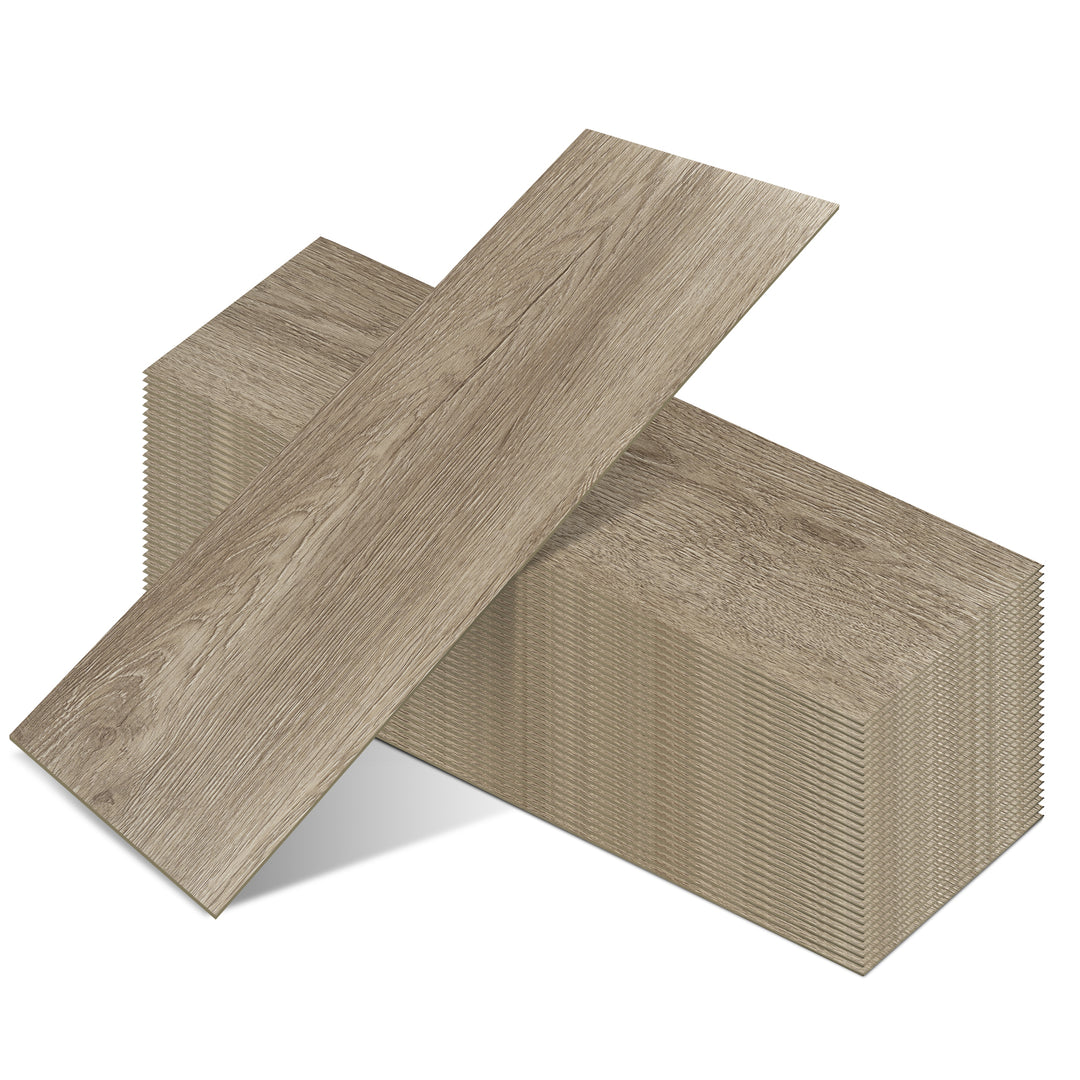 Peel-and-Stick Vinyl Wood Flooring in Desert Oak