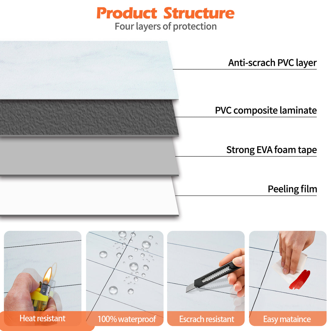 subway tile structute