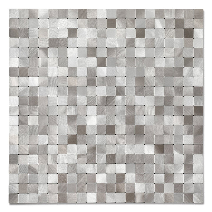 Silver Mosaic Stainless Steel Backsplash