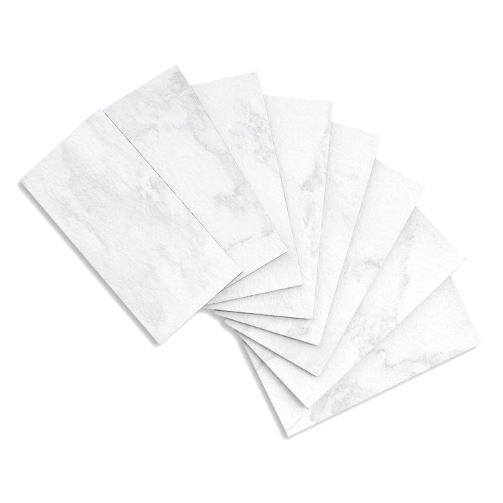 Kara White Stone Peel and Stick Backsplash