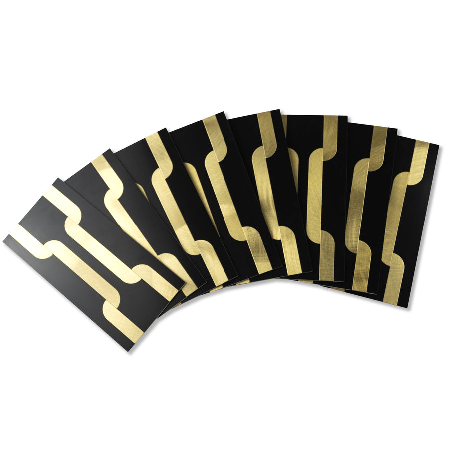 Black With Gold Peel and Stick Backsplash  Brick Subway Tile