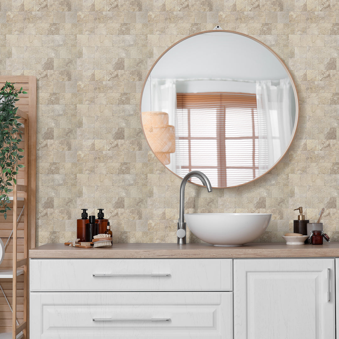 peel and stick bathroom tiles