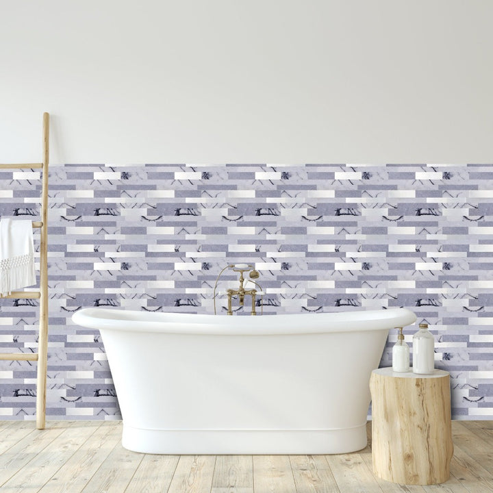 bathroom peel and stick backsplash tile