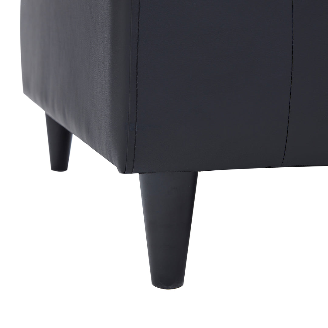 Orisfur. Modern Style 3 Seat Sofa PU Leather Upholstered Couch Furniture for Home or Office (3-Seat Sofa)