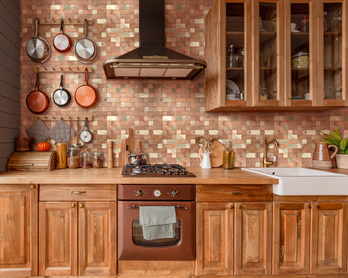 peel and stick alu tile for kitchen