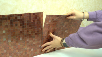 align and interlock peel and stick tiles