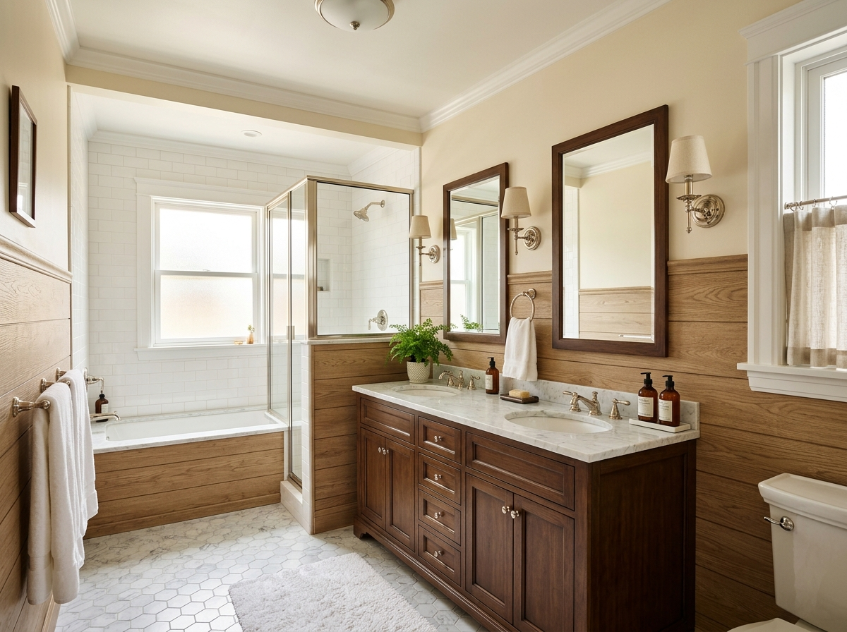 wood panel for bathroom
