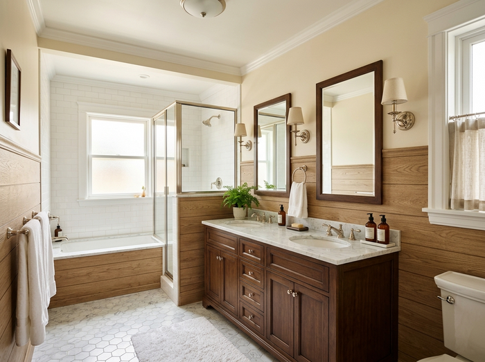 wood panel for bathroom