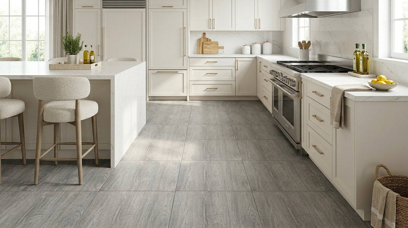 peel and stick floor tile for kitchen