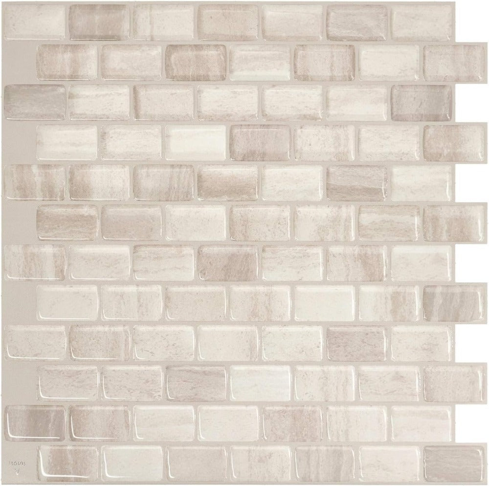 Beige Stone 3D Stick on Tiles