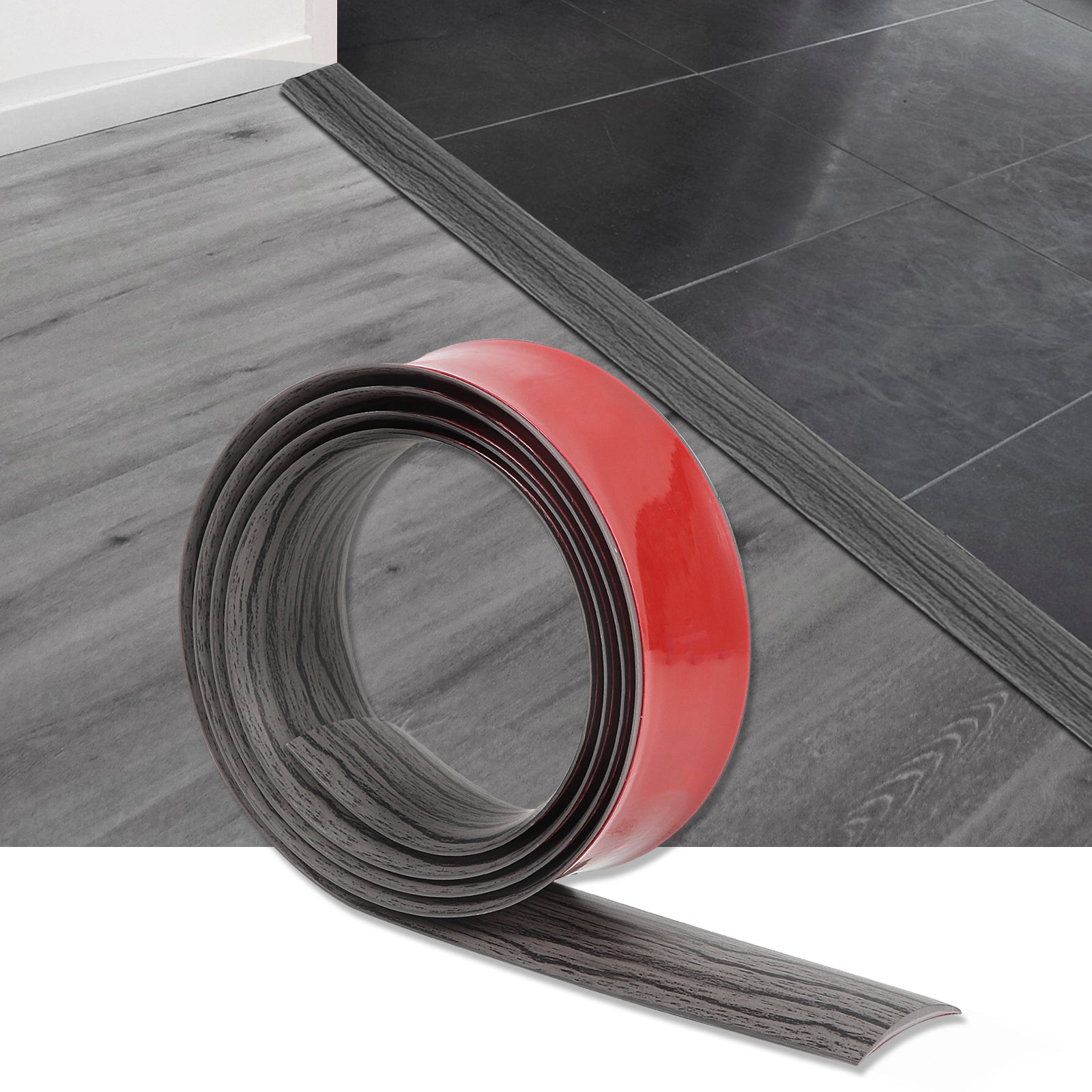 Dark Grey Self Adhesive Transition Strip