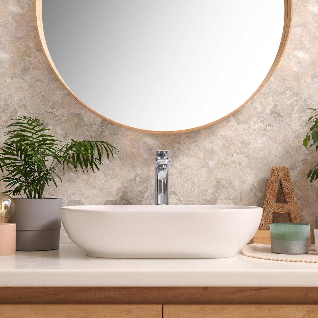 bathroom peel and stick tile