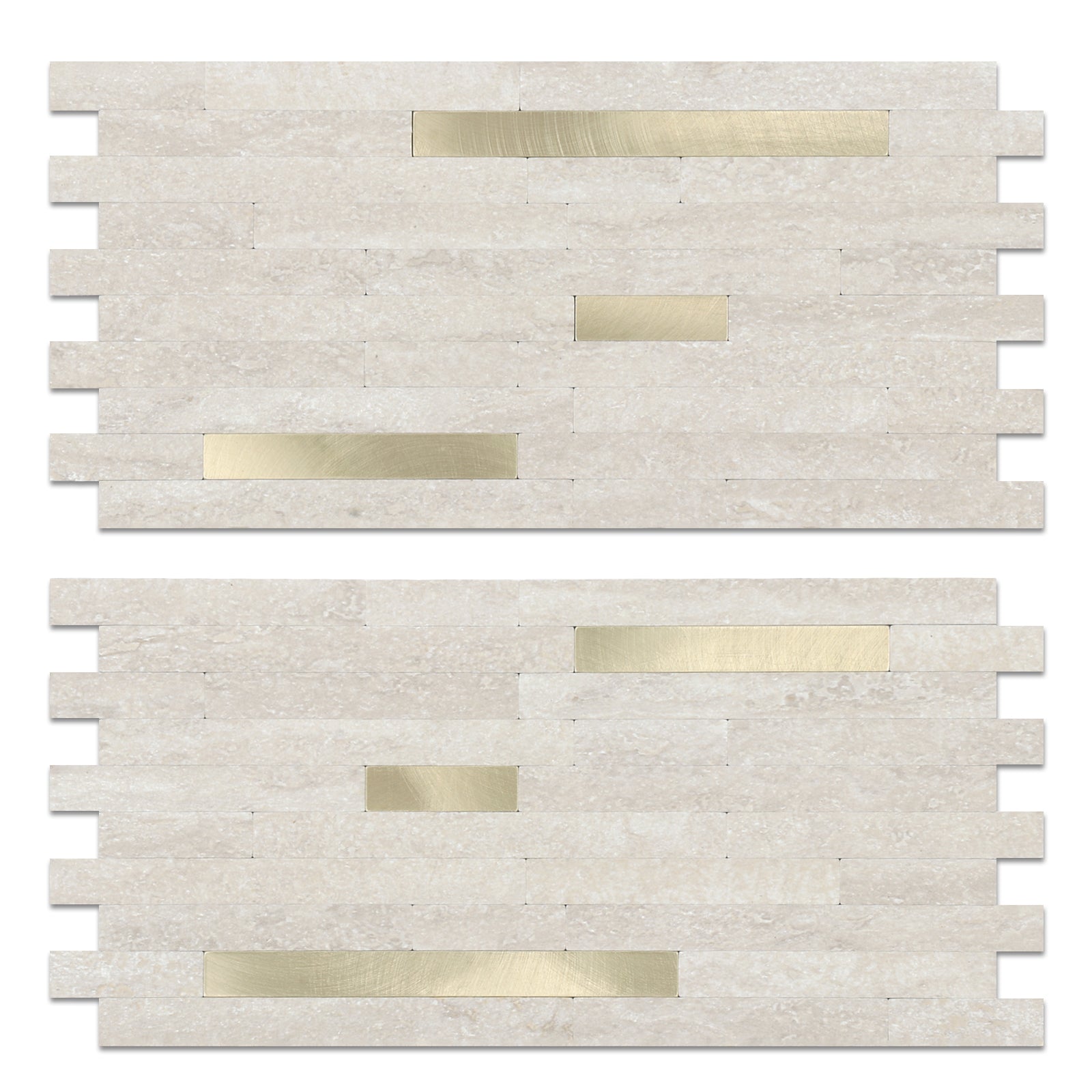 Beige Cave Stone Peel and Stick Tile