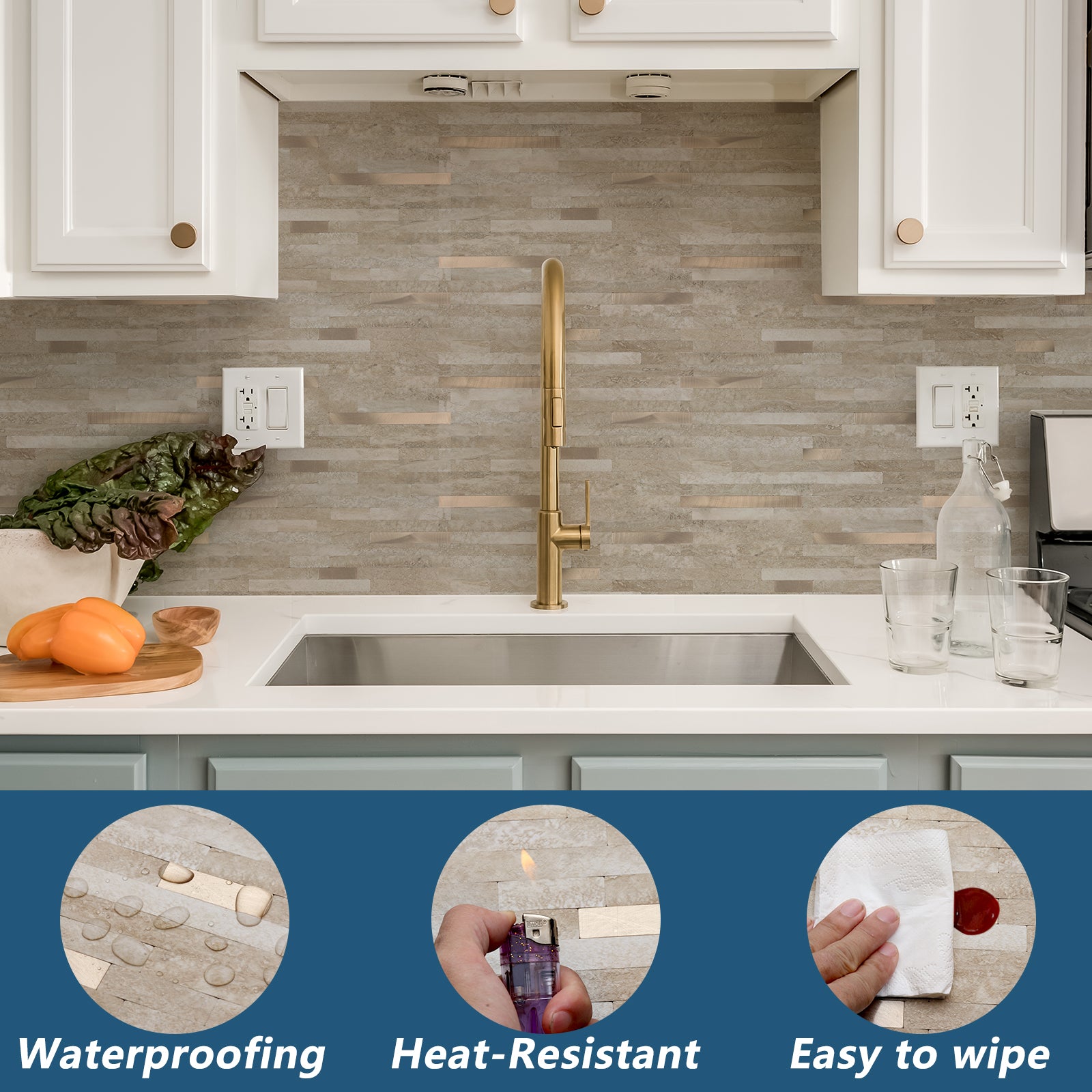 peel and stick bathroom wall tile