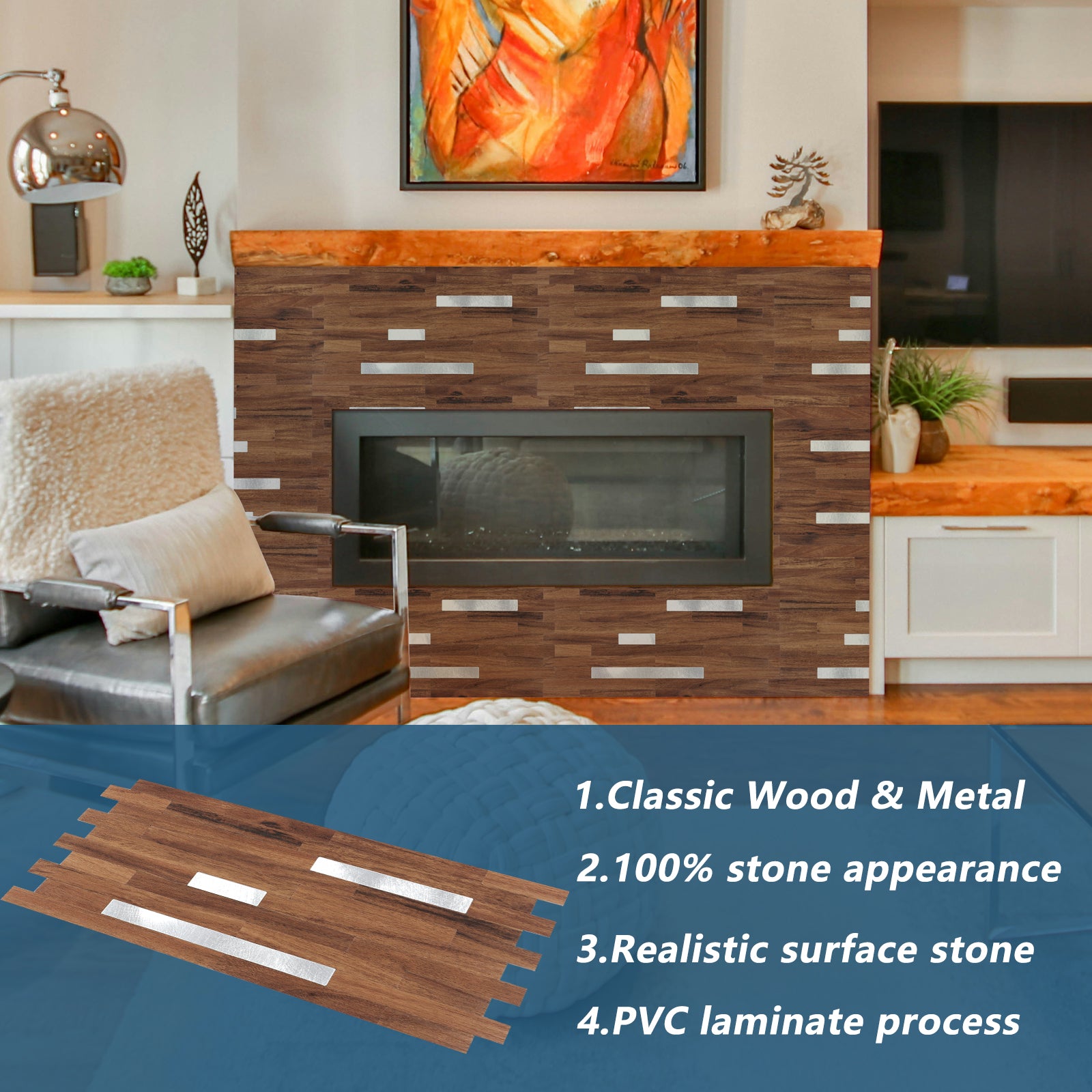 modern fireplace tile ideas
