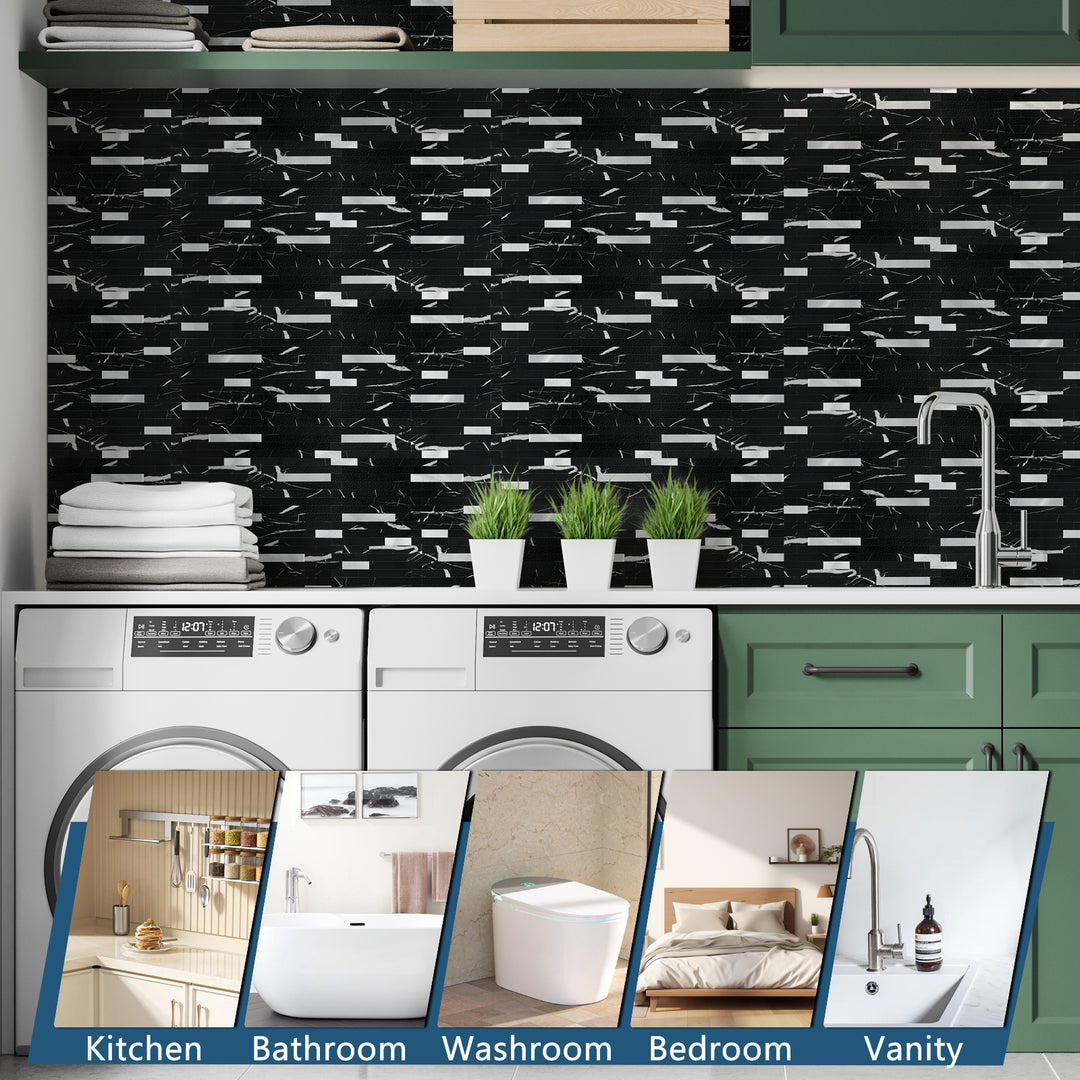 peel and stick tile for laundry room