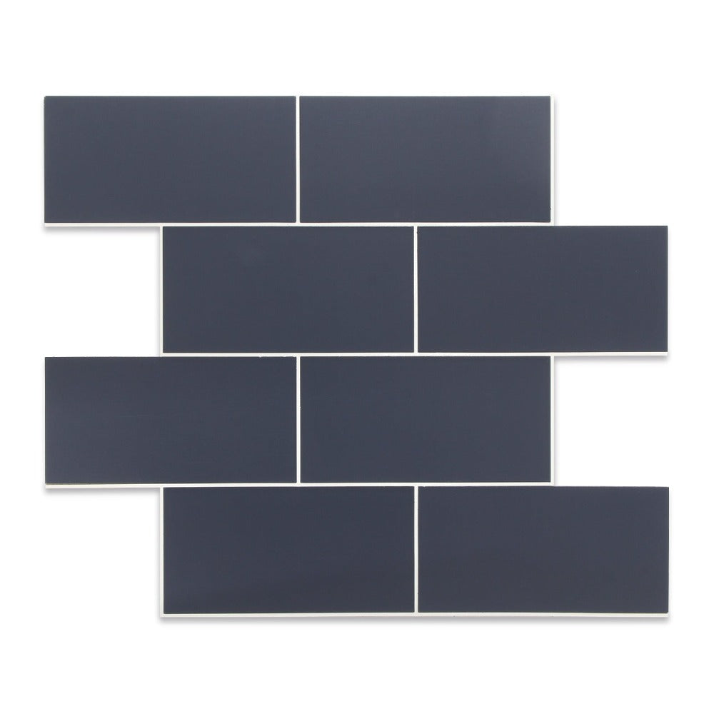 navy blue peel and stick backsplash