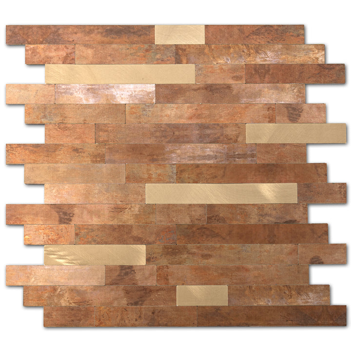 copper peel and stick tiles
