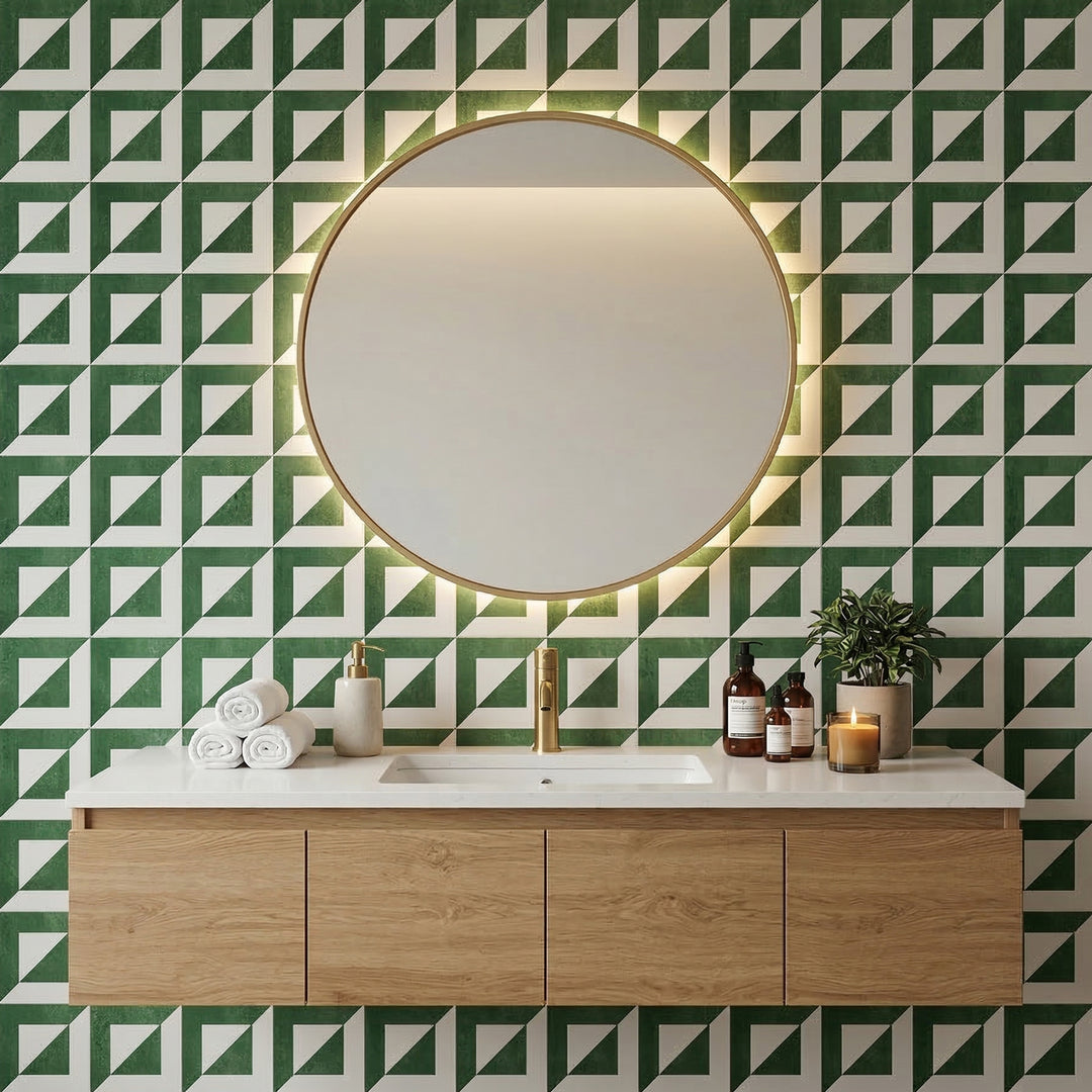 peel and stick bathroom tiles