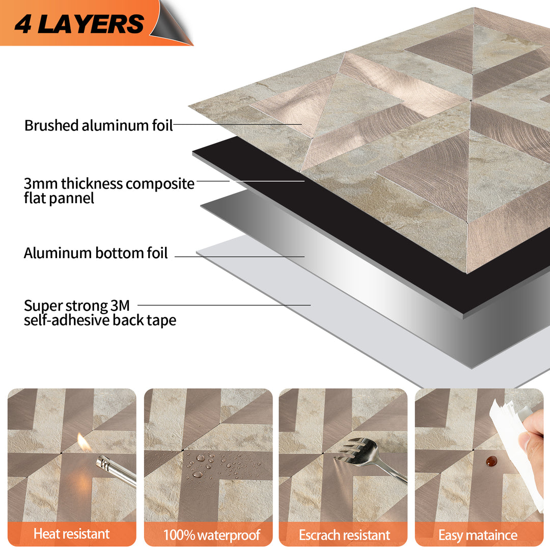 peel and stick tile layers