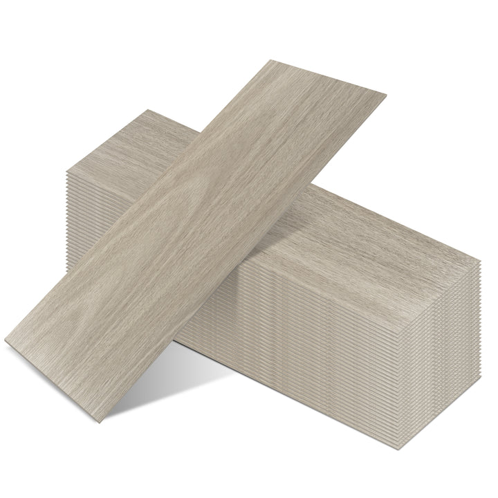 Peel-and-Stick Vinyl Wood Flooring in Cream Oak