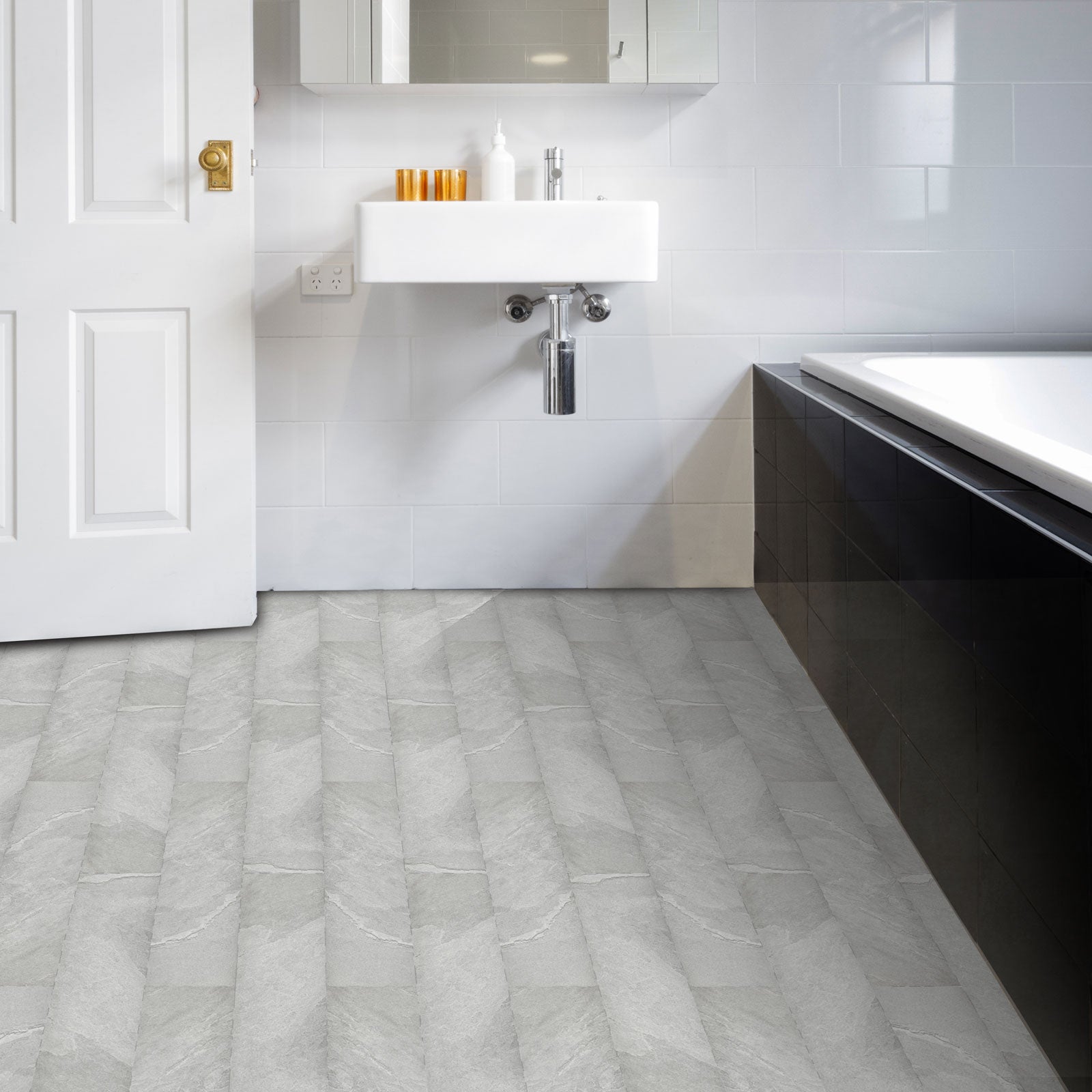 Luxurious finish for bathroom applications