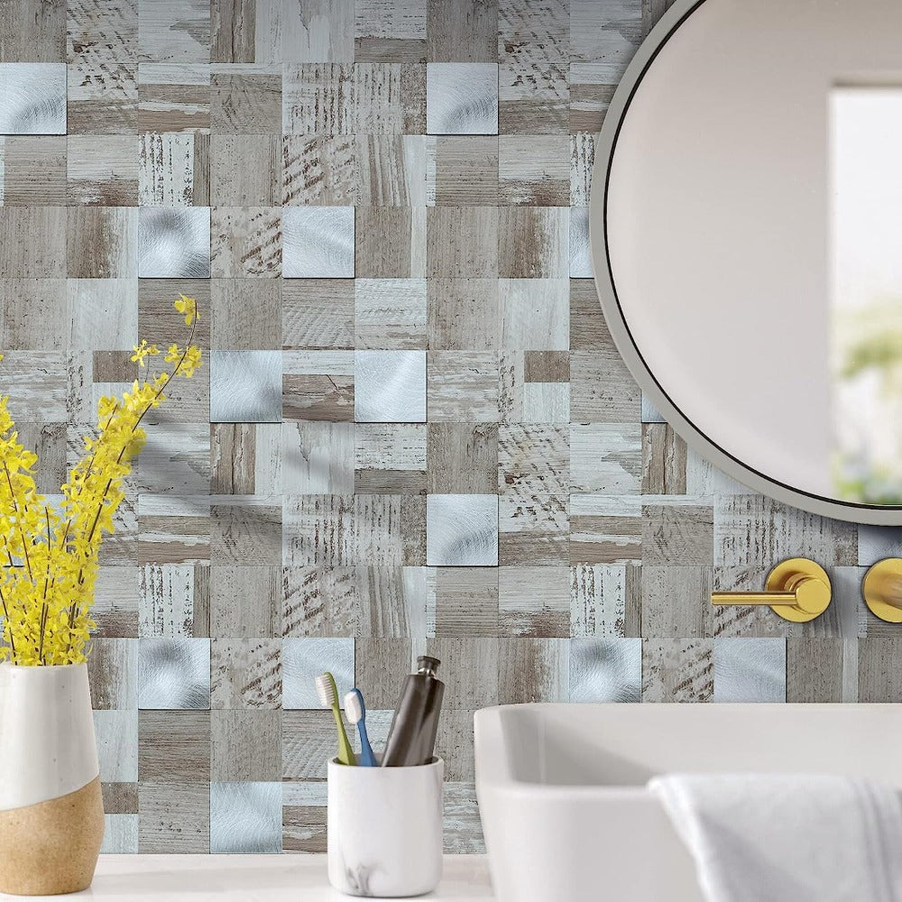 peel and stick backsplash for bathroom