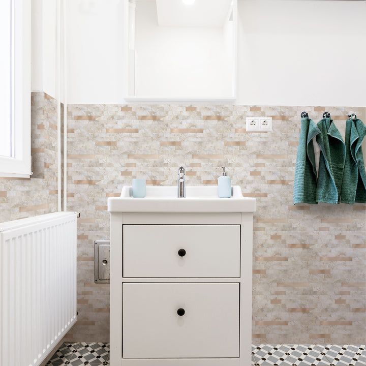 peel and stick backsplash for bathroom