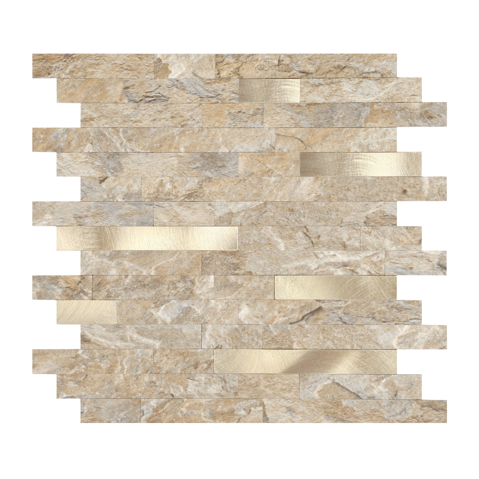 Rustic Stone Linear Blend Tile