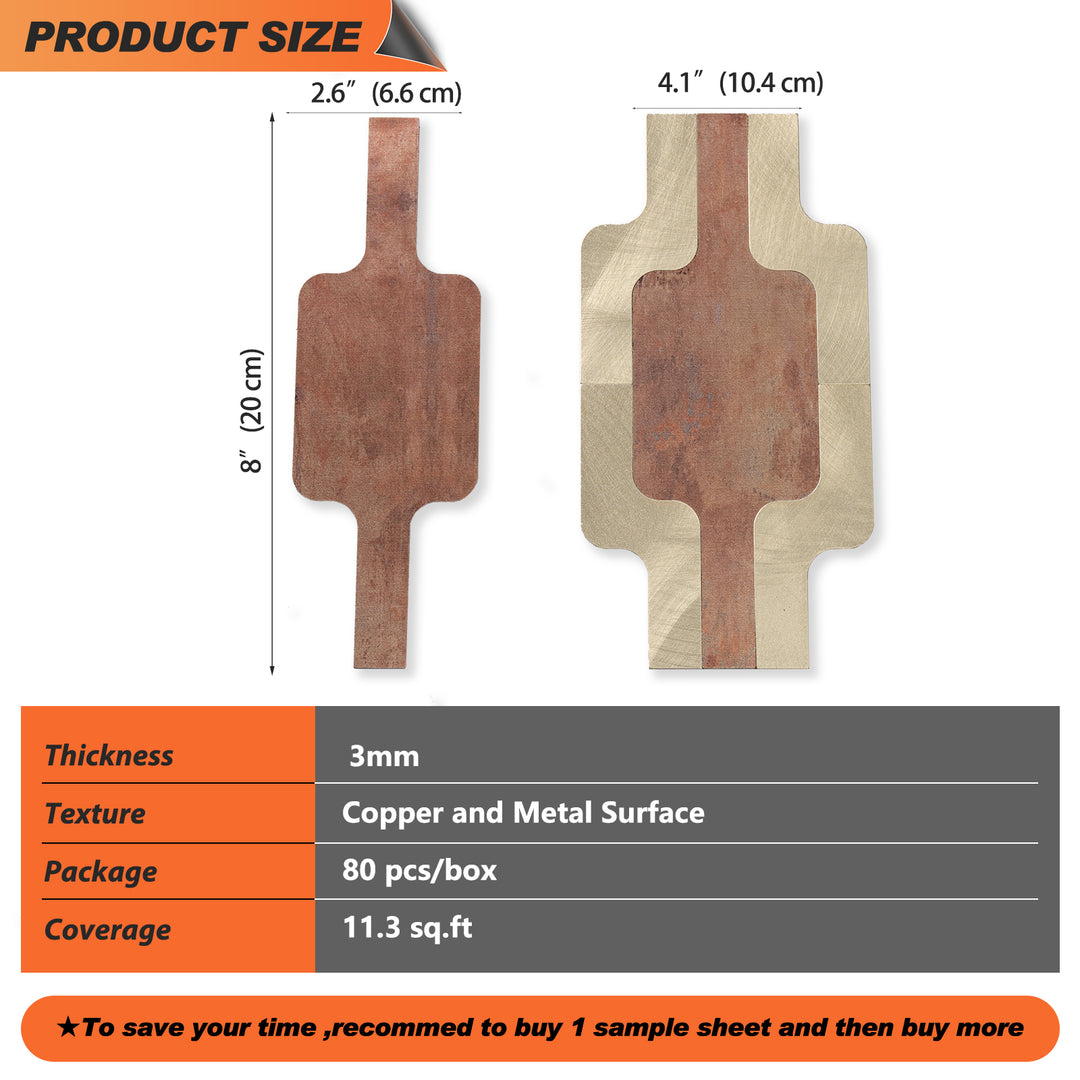peel and stick tile size