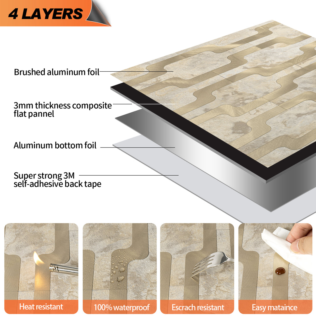backsplash tile layers