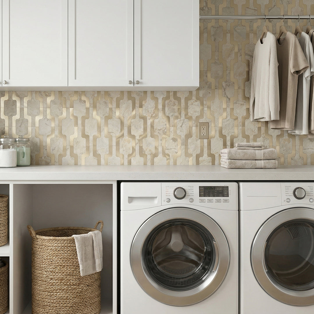 peel and stick tile for laundry room