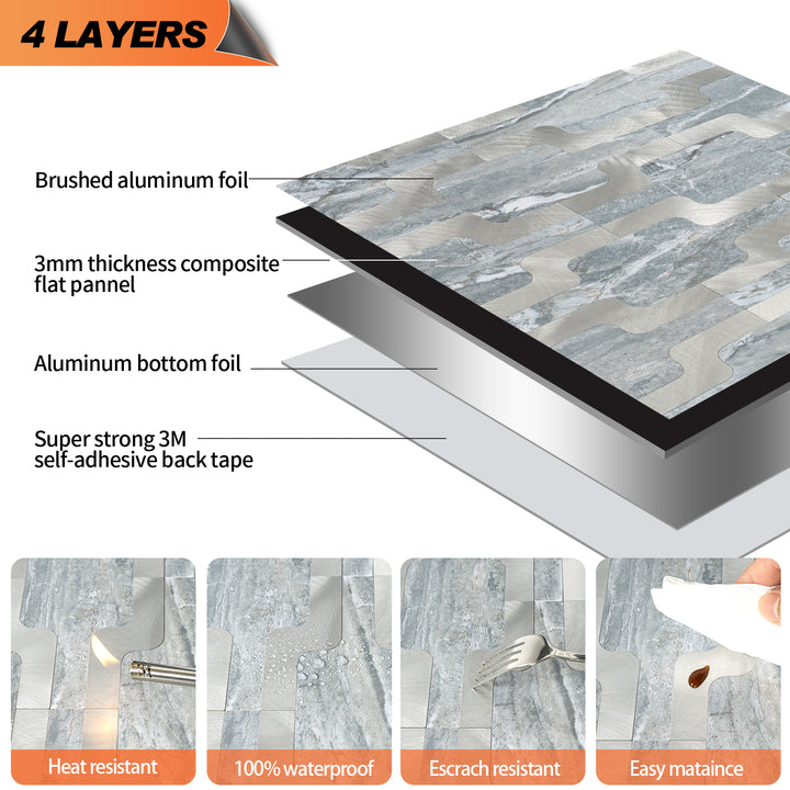 peel and stick tile layers