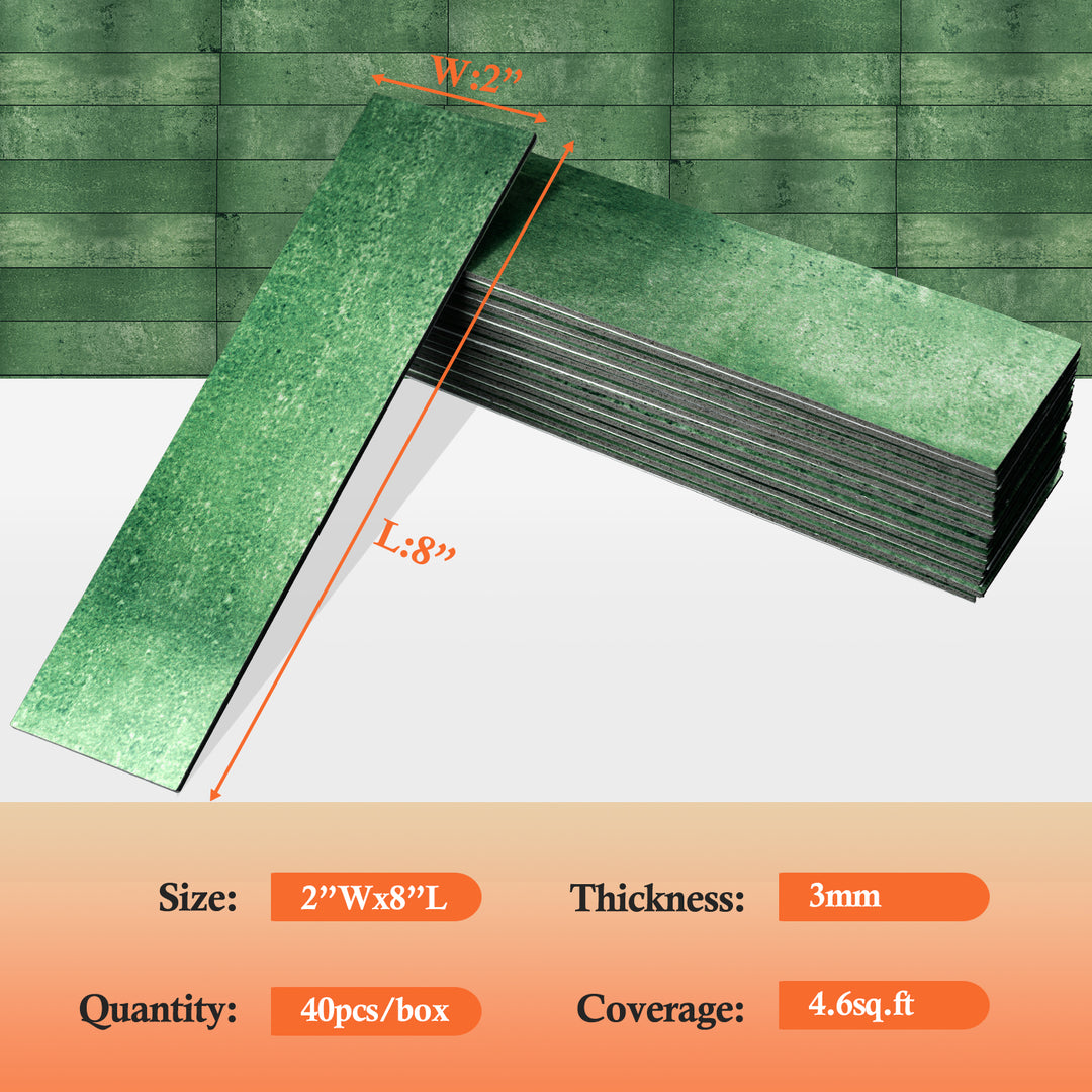 metal subway tile size