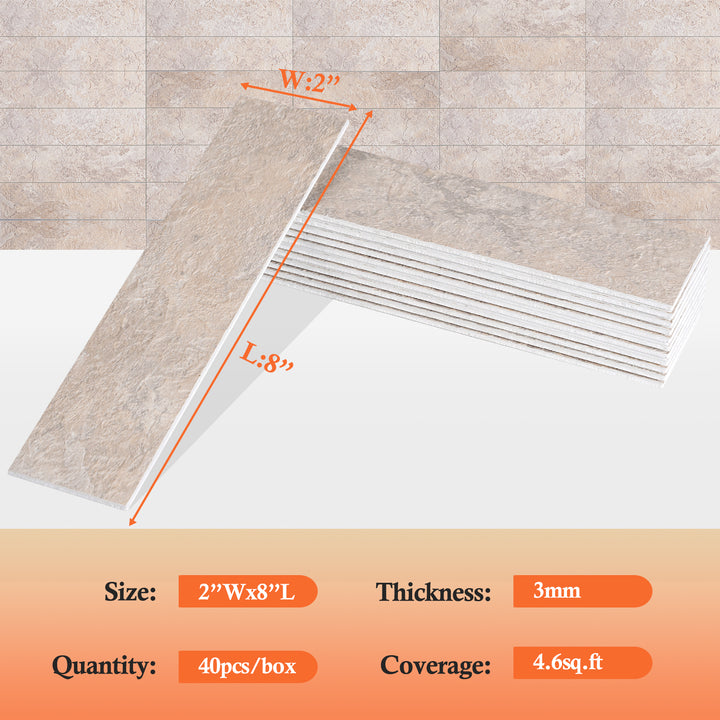 subway tile size