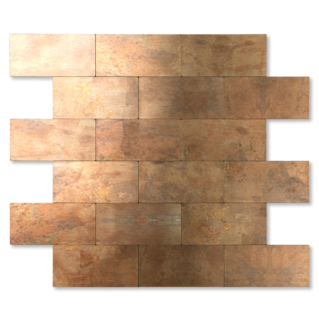 copper peel and stick tile