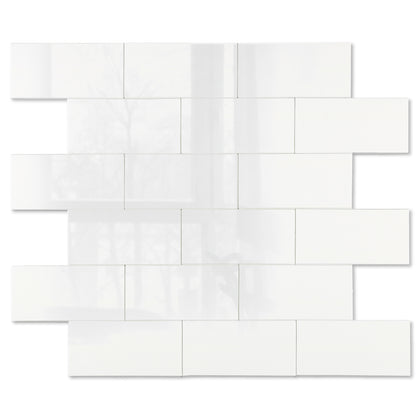 Polished Cream White Subway Tiles 