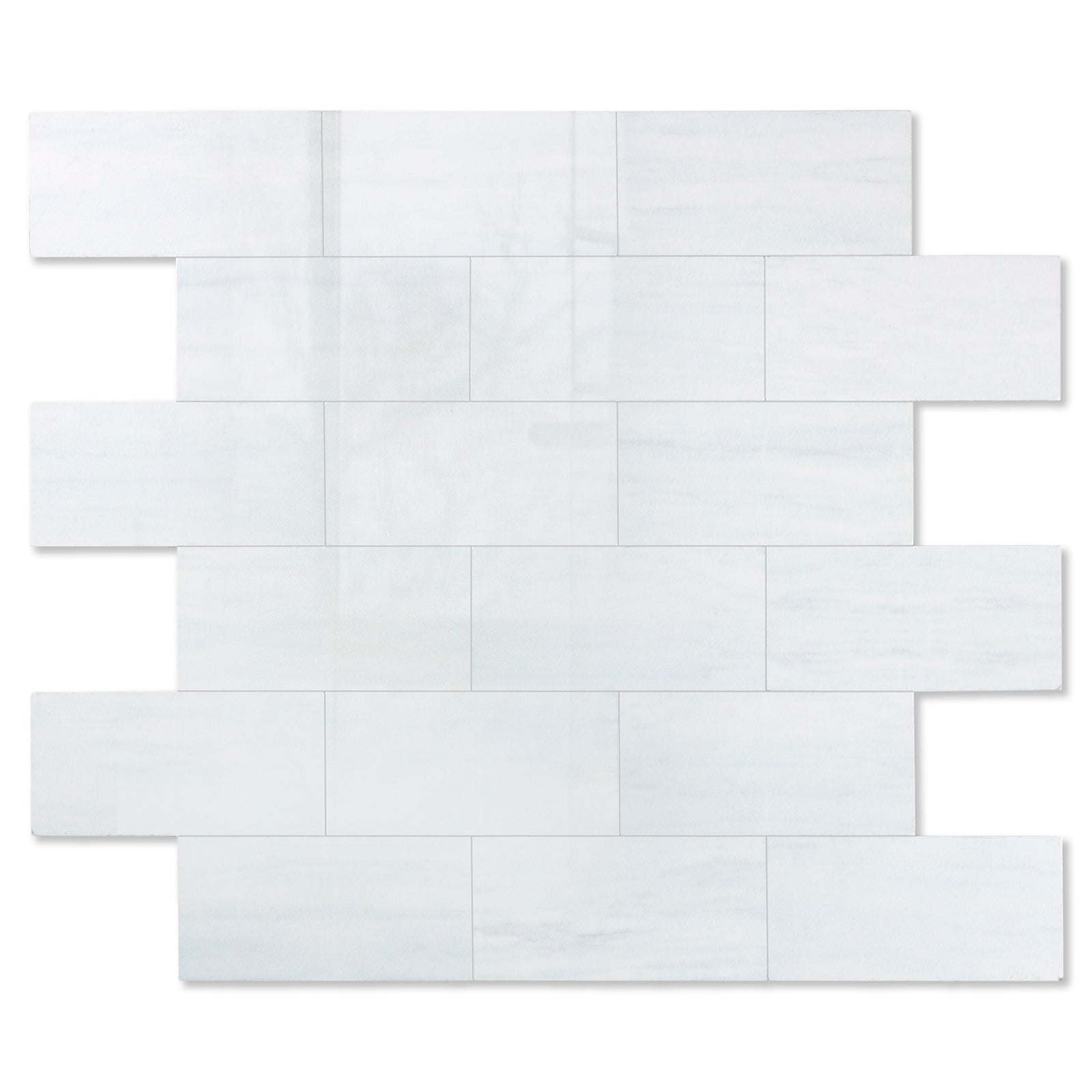 Marble White Grey Peel and Stick Tile