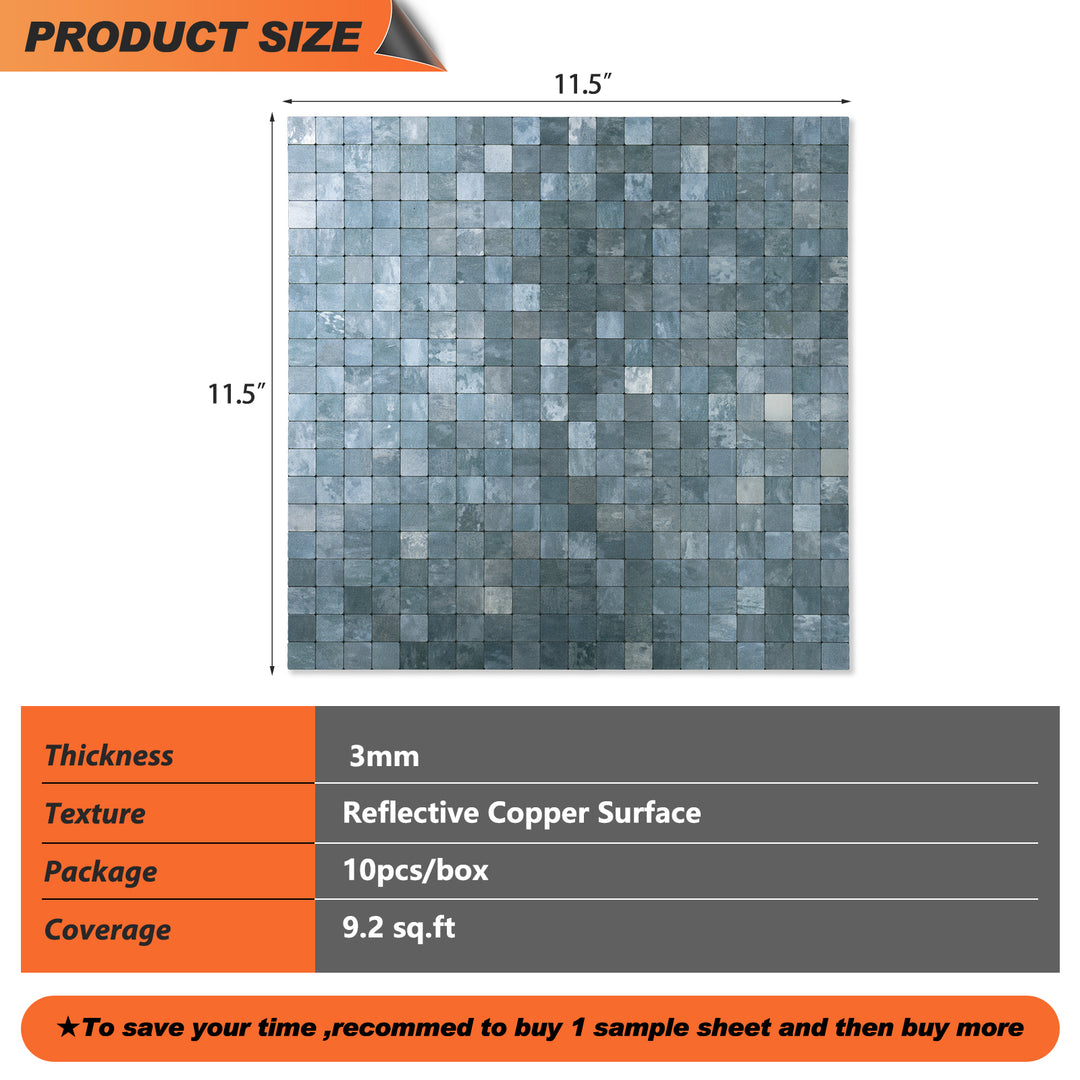 peel and stick tile size