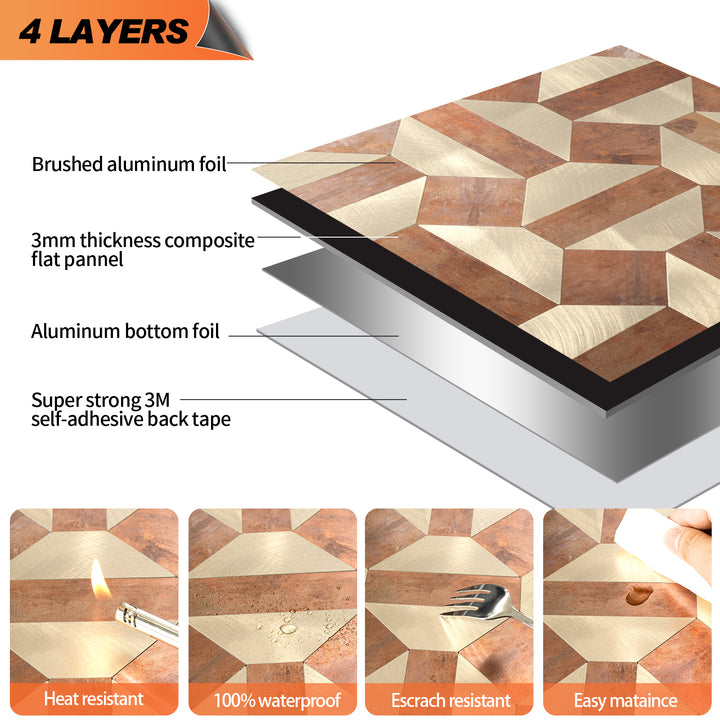 peel and stick tile layers