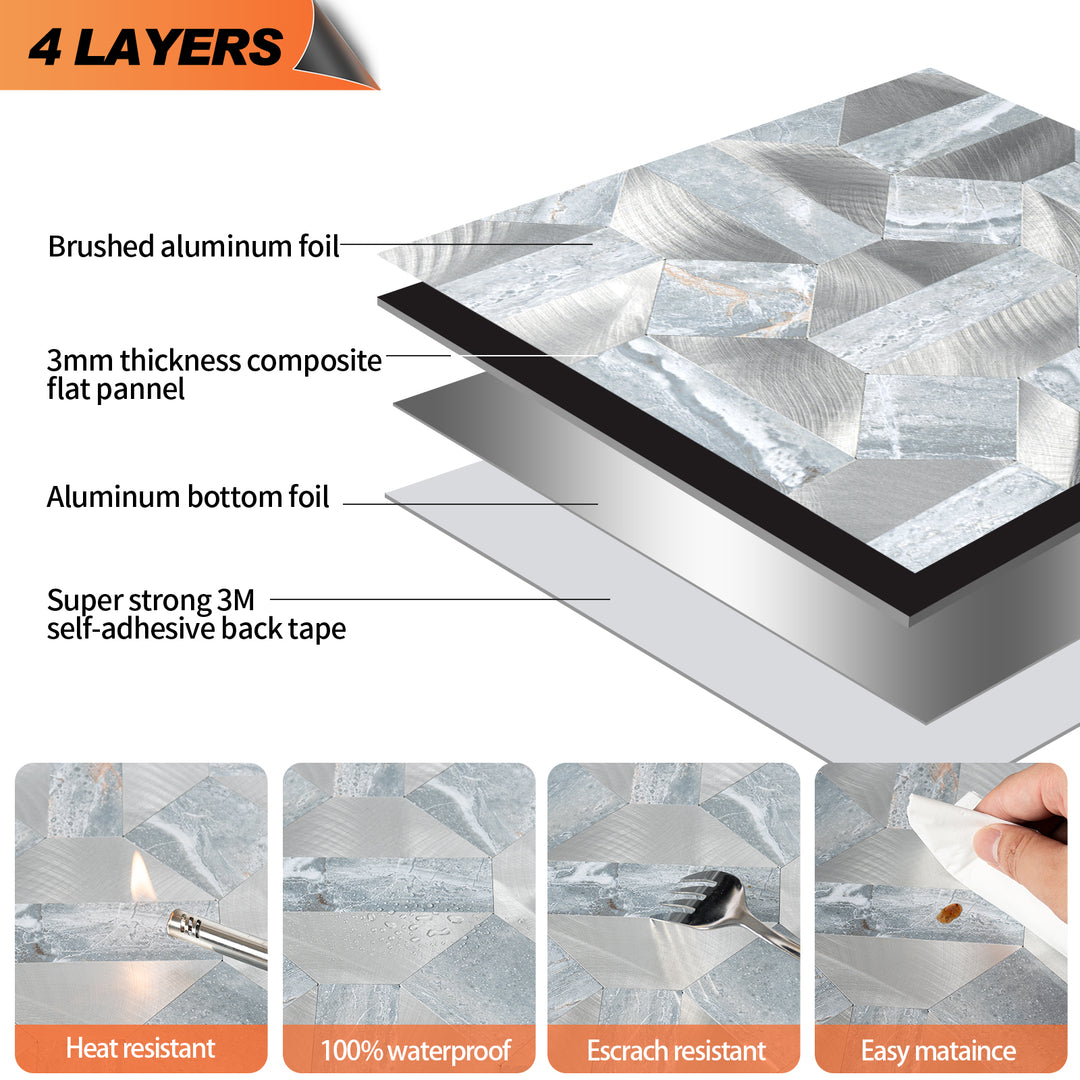 peel and stick tile layers