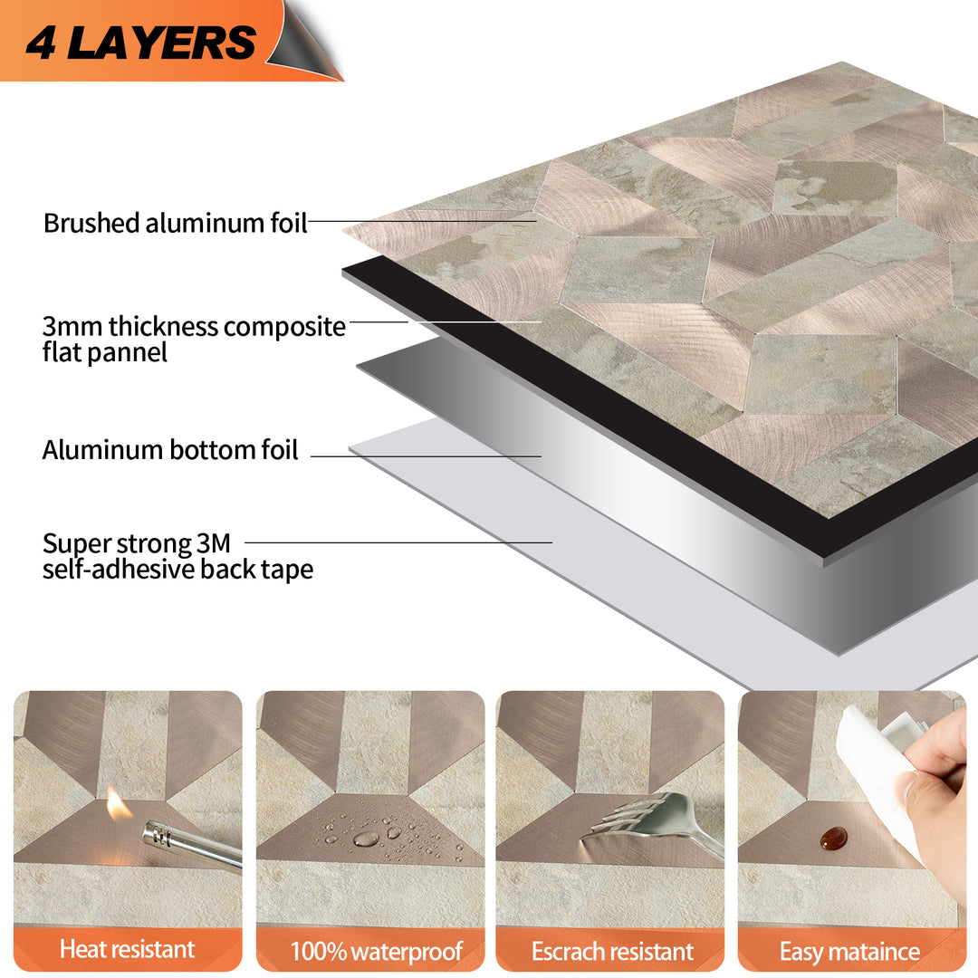 peel and stick tile layers