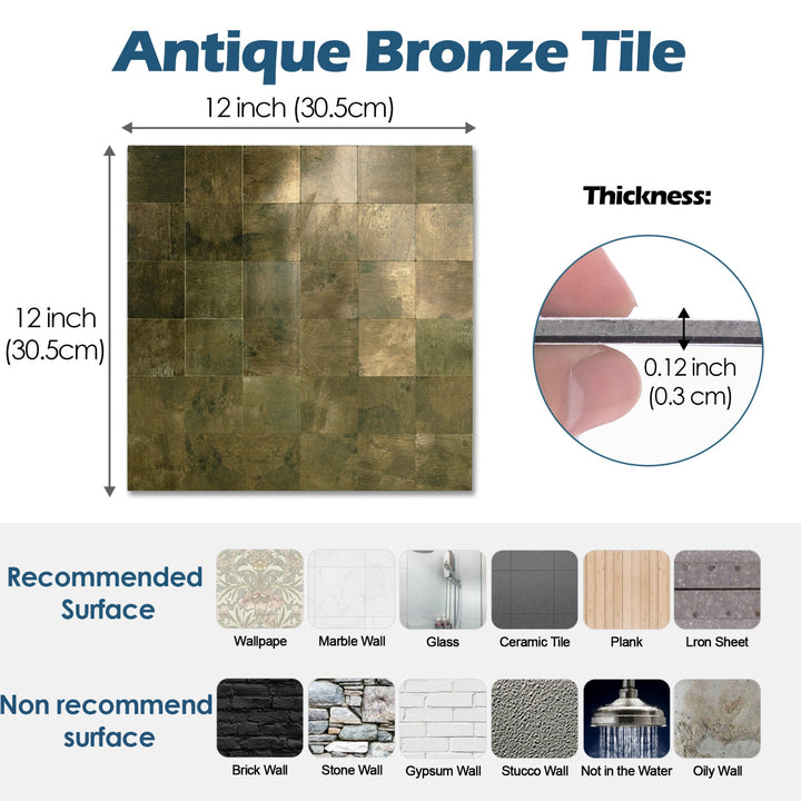 peel and stick tile size