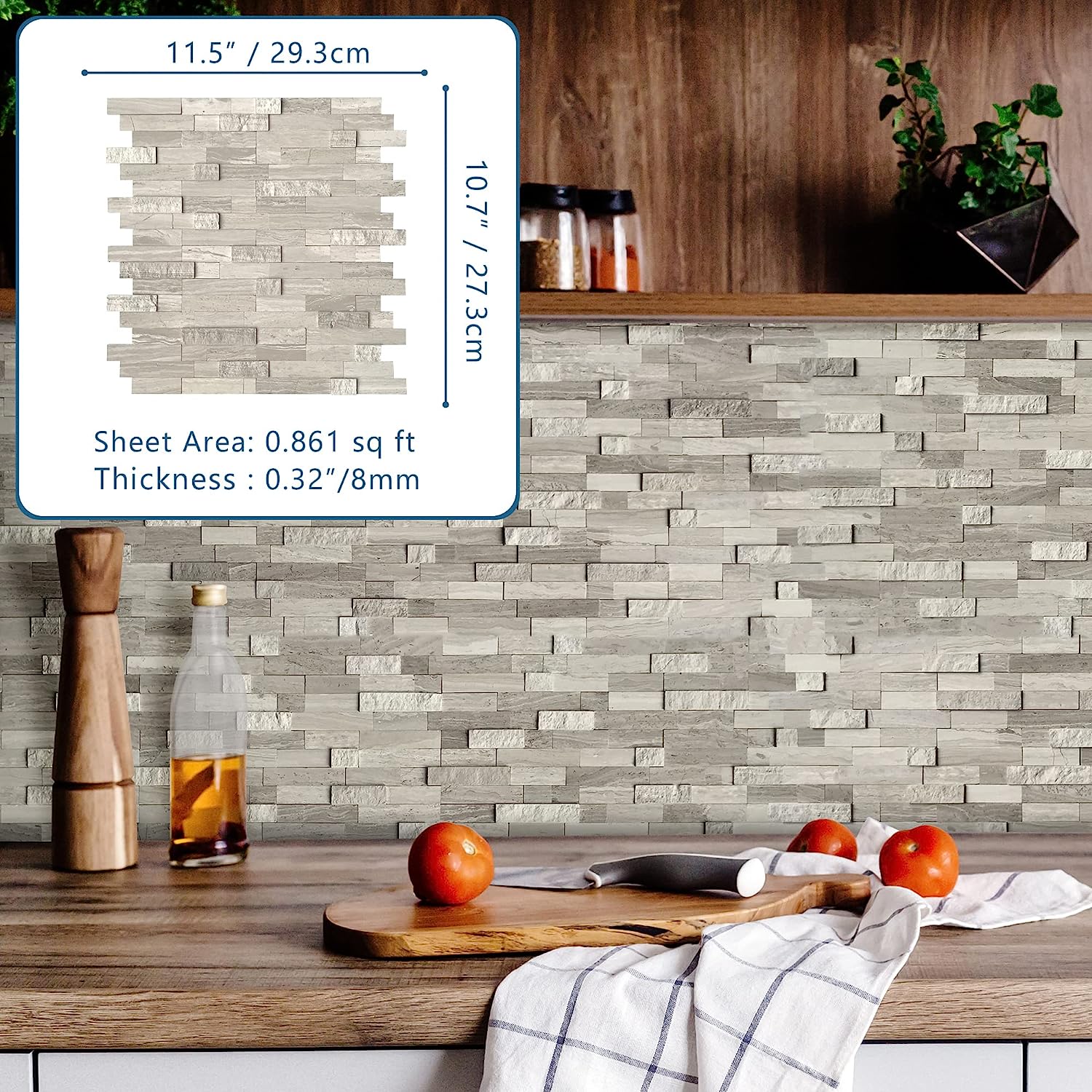 Stick on Backsplash for Kitchen